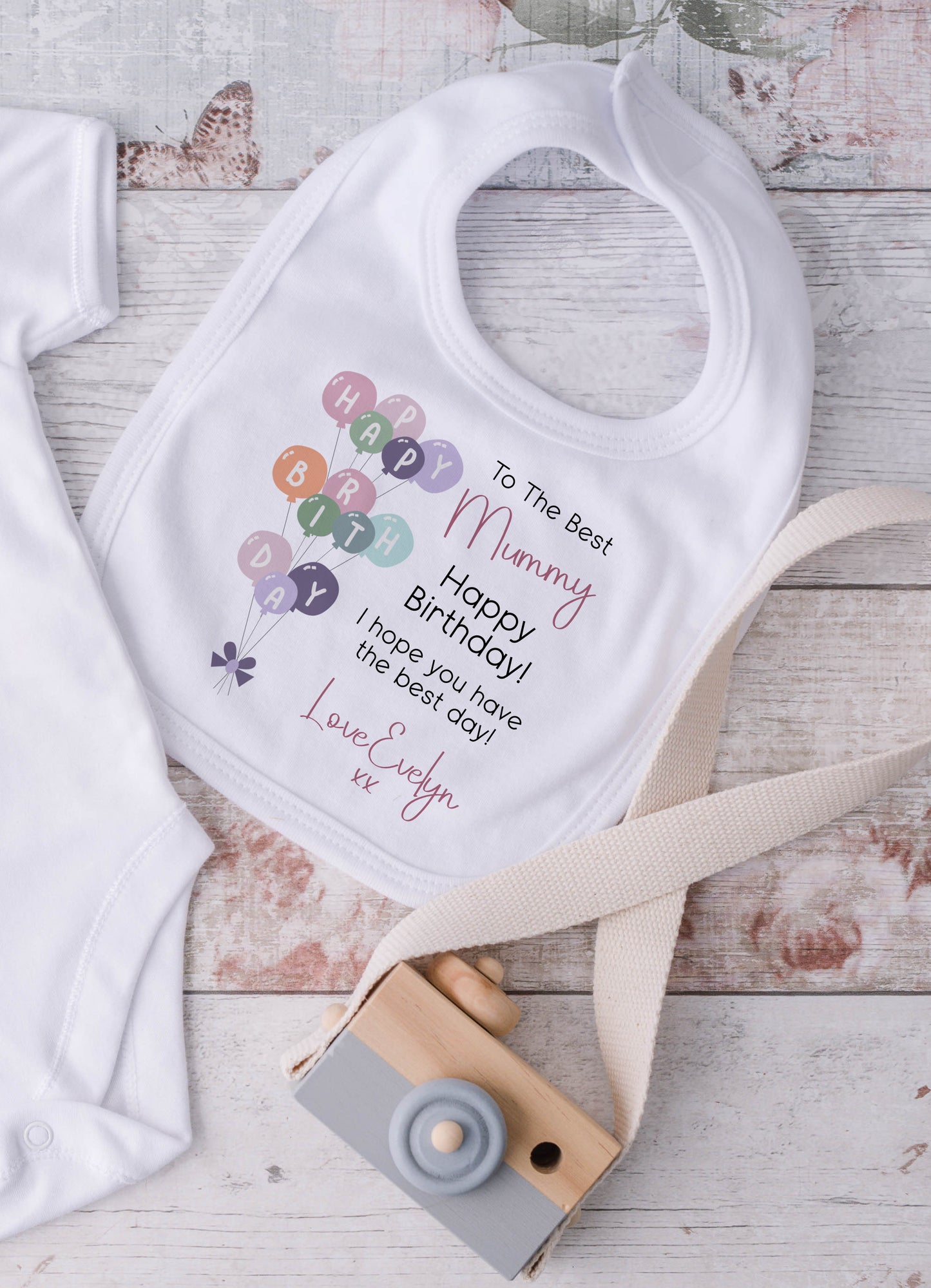 Happy Birthday Mummy - Blue or Pink Wording