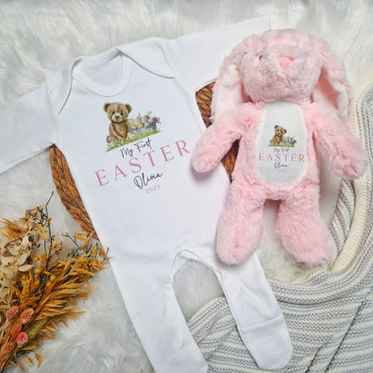 My First Easter Gift Set Bundle - Pink Bear Design