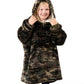 Children's Oversized Fleece Hoodie Blanket