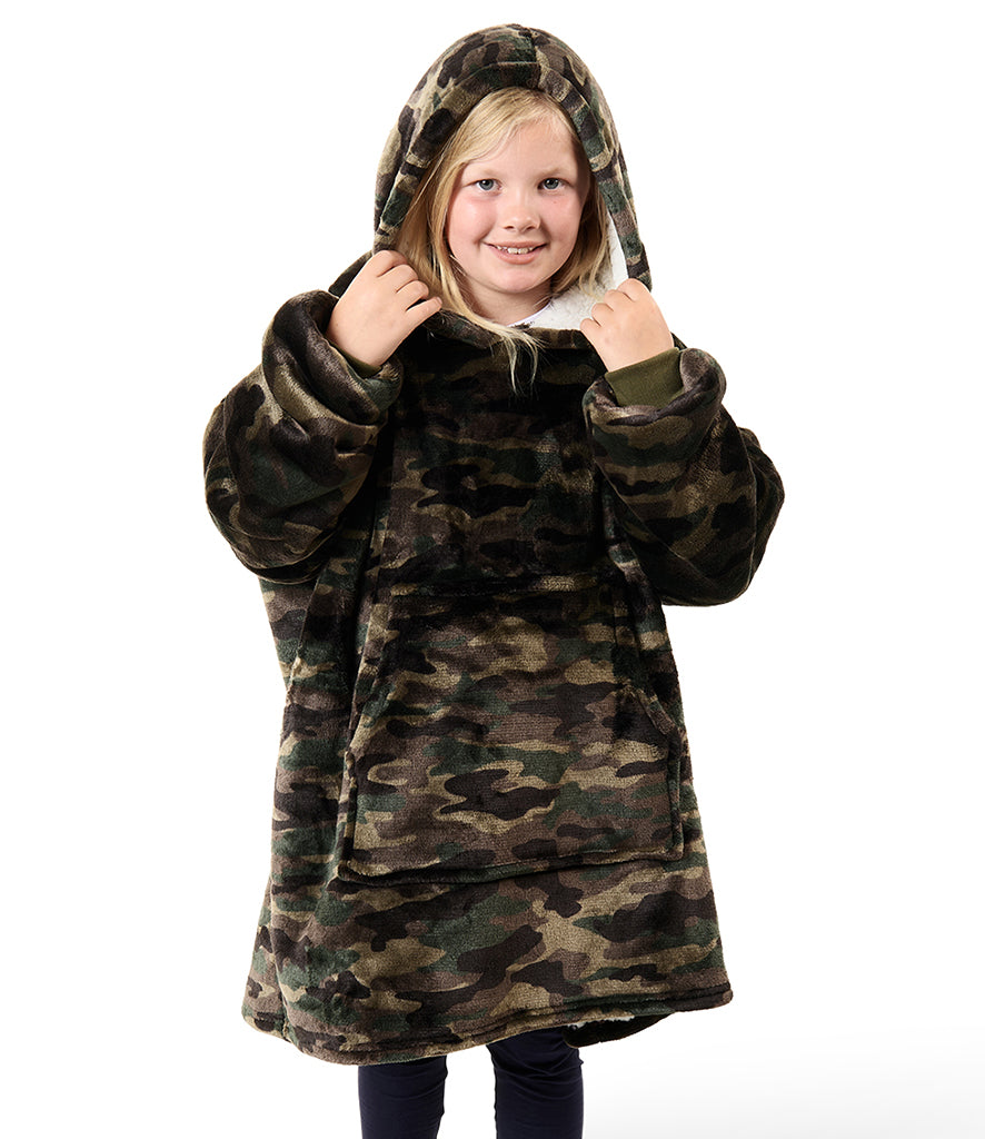 Children's Oversized Fleece Hoodie Blanket