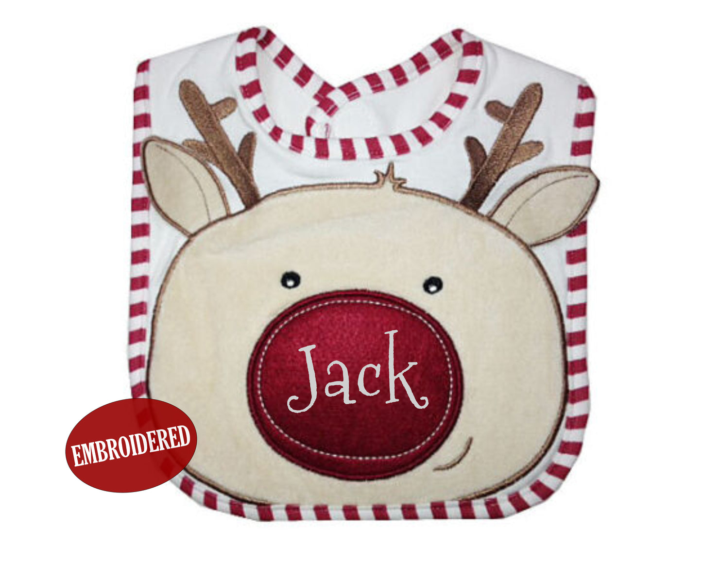 Personalised Reindeer Bib