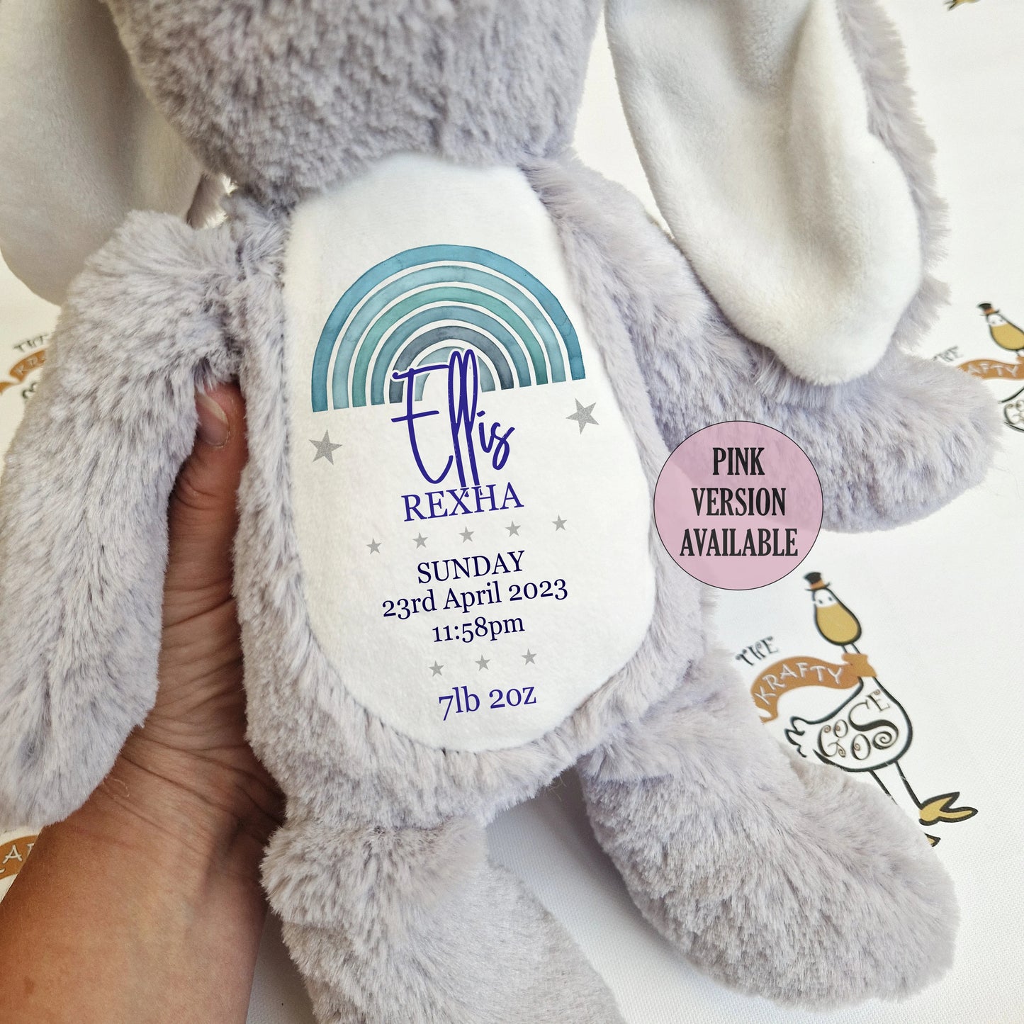 Newborn Birth Details Soft Toy