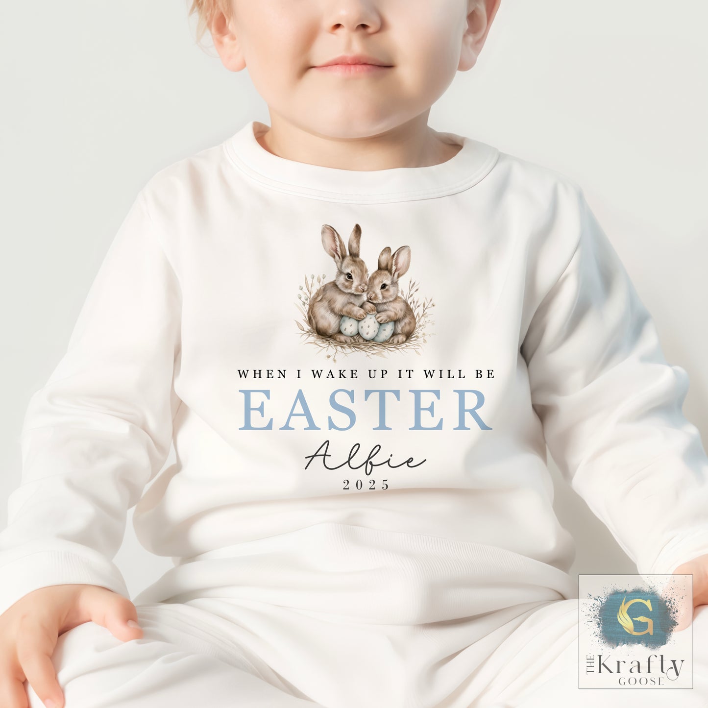 Easter Pyjamas - Cute Bunny Couple Design