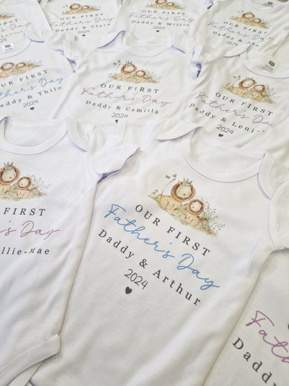 First Mother's Day Baby Vest - Elephants