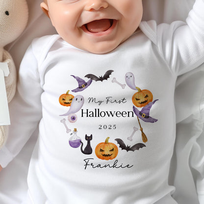 First Halloween - Cute Wreath Design