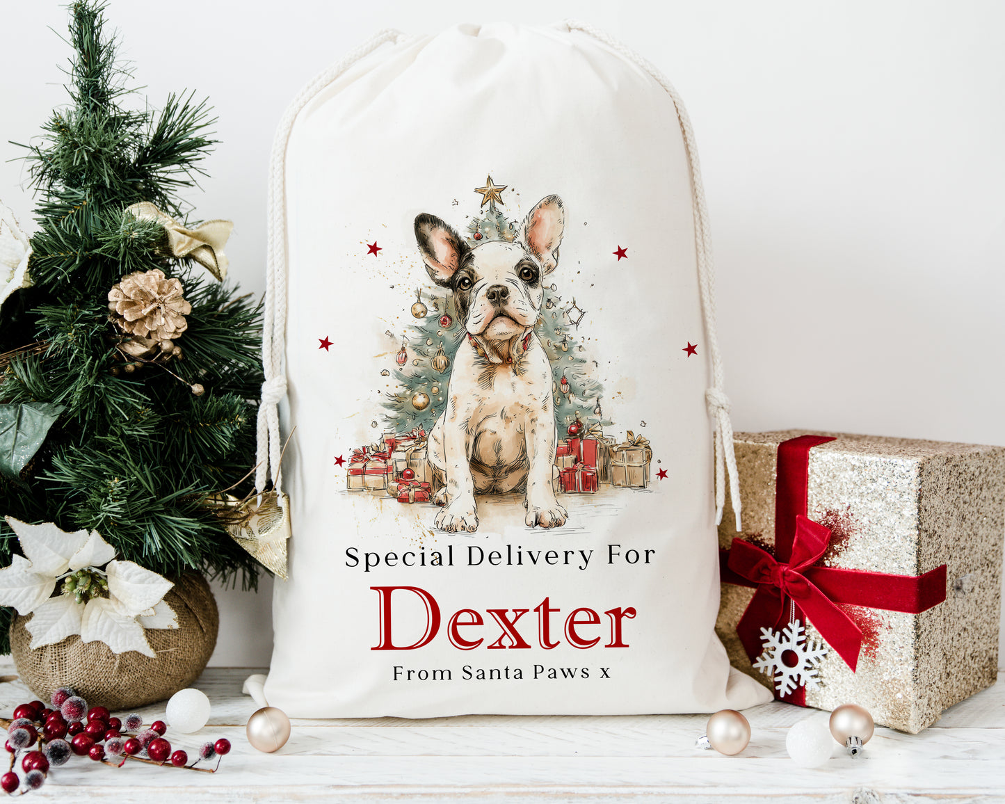 Dog Santa Sack - Over 20 Breeds to Choose From