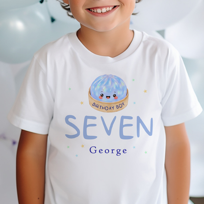 Dumpling Birthday - Blue Design - T-Shirt or Sweatshirt
