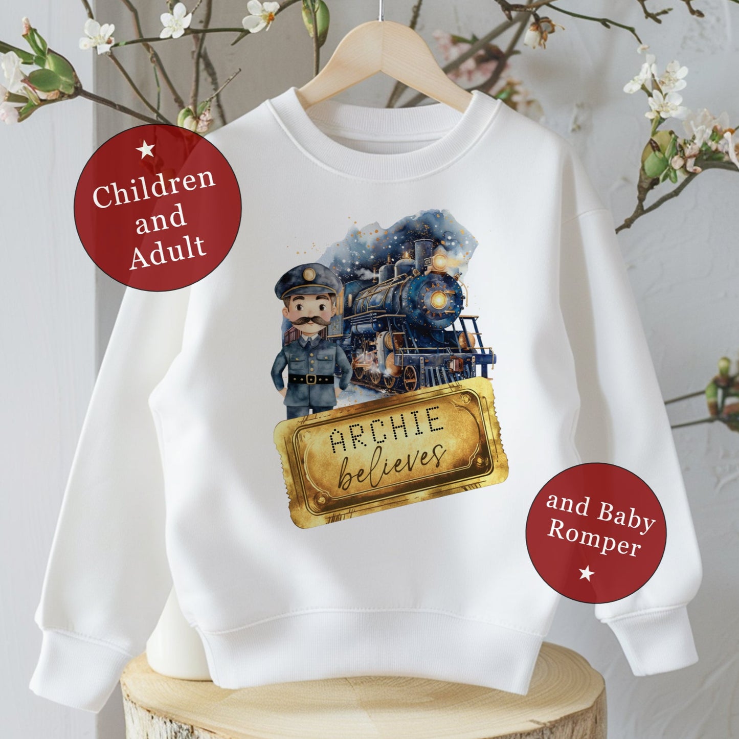 Polar Express Sweatshirt - Matching Family from Baby to Adult