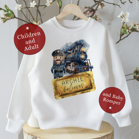 Polar Express Sweatshirt - Matching Family from Baby to Adult