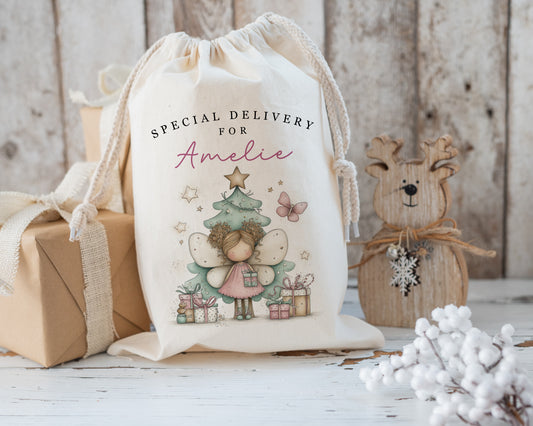XL Luxury Santa Sack - Christmas Fairy
