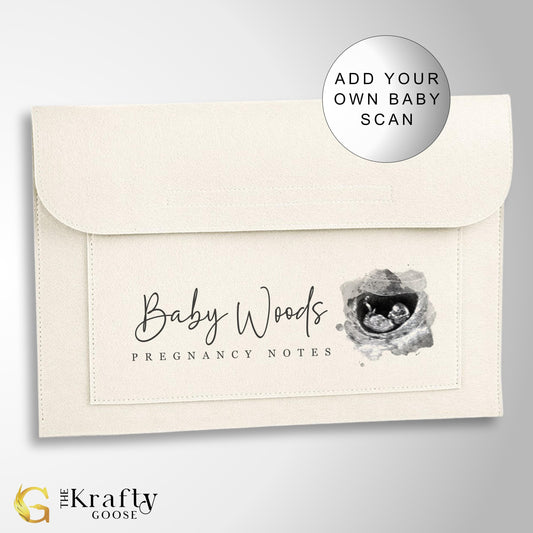 Pregnancy Maternity Notes Folder - Add Your Baby Scan
