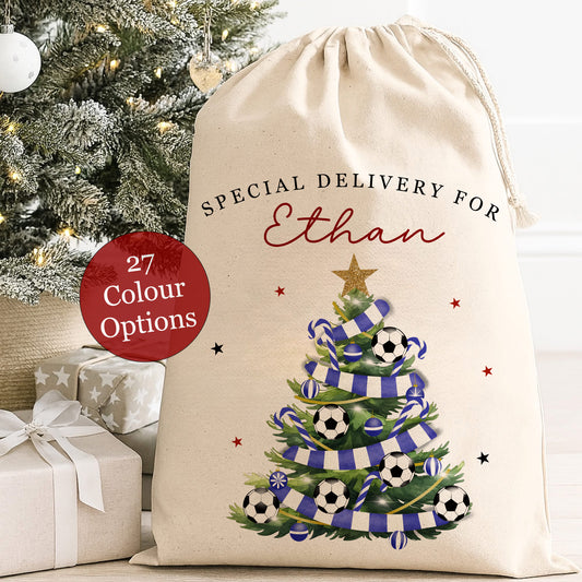 XL Luxury Santa Sack - Football Christmas Tree