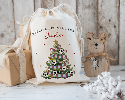 XL Luxury Santa Sack - Football Christmas Tree