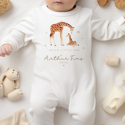 Born in 2026 - Hello Little One - Giraffe Design
