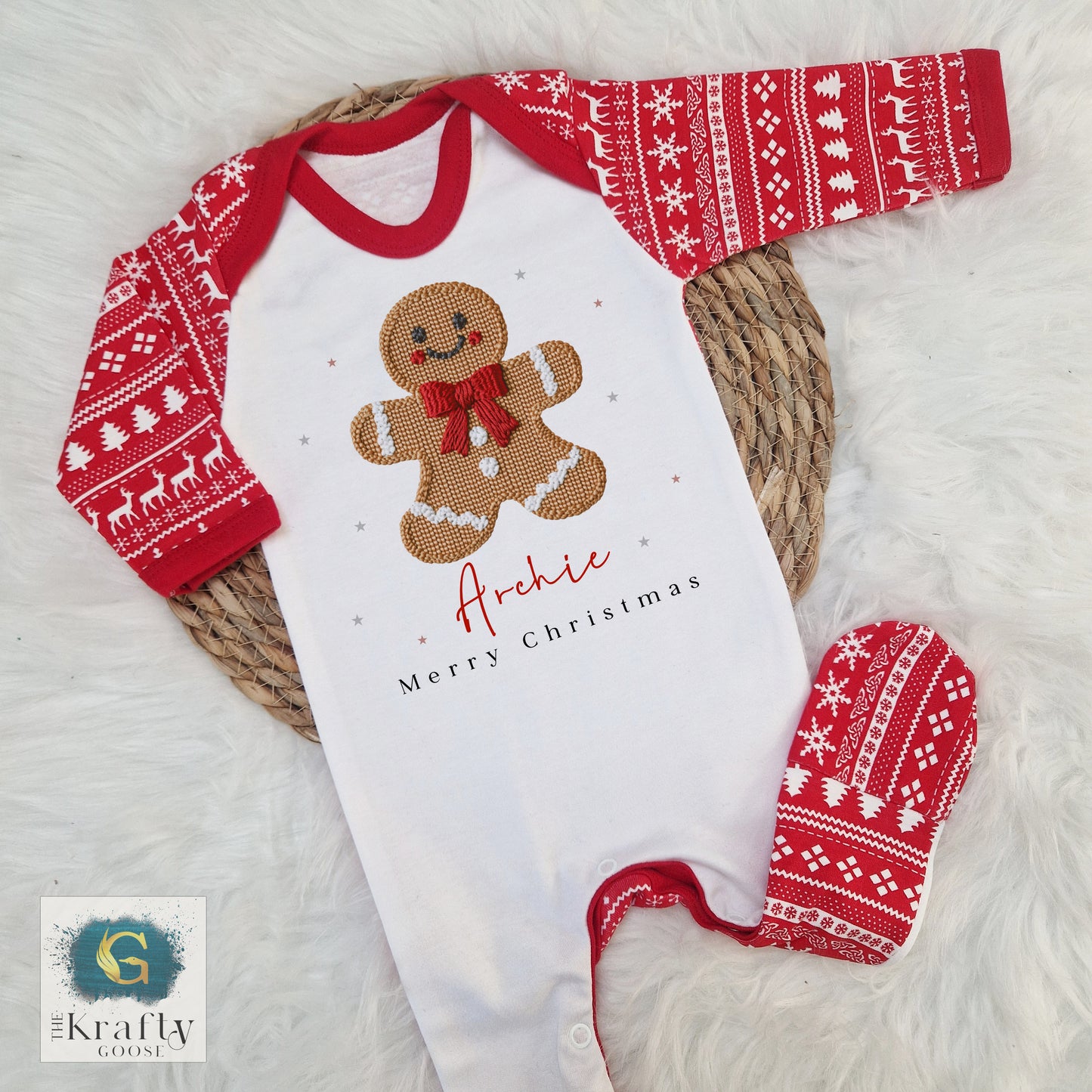 Gingerbread Design - Embroidery Effect
