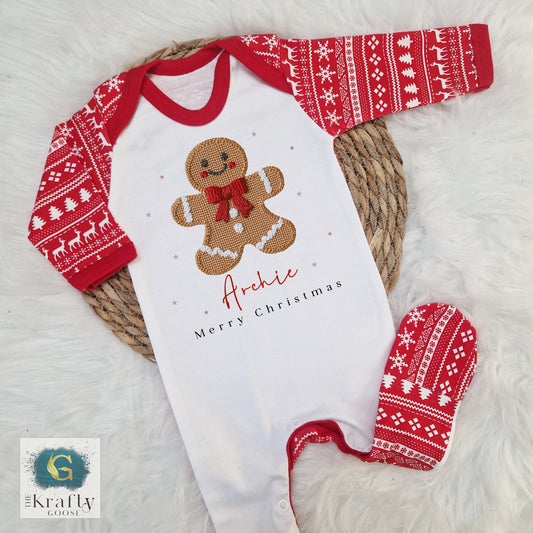 Gingerbread Design - Embroidery Effect