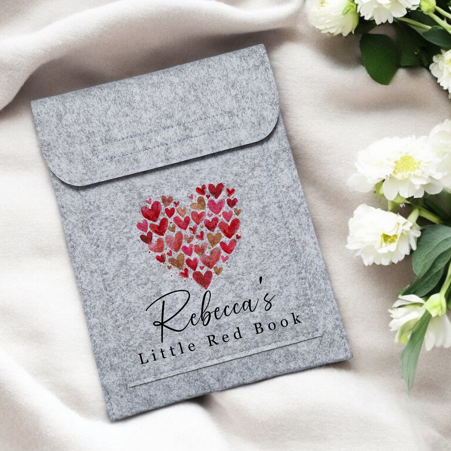 Red Hearts Design - Little Red Book Holder