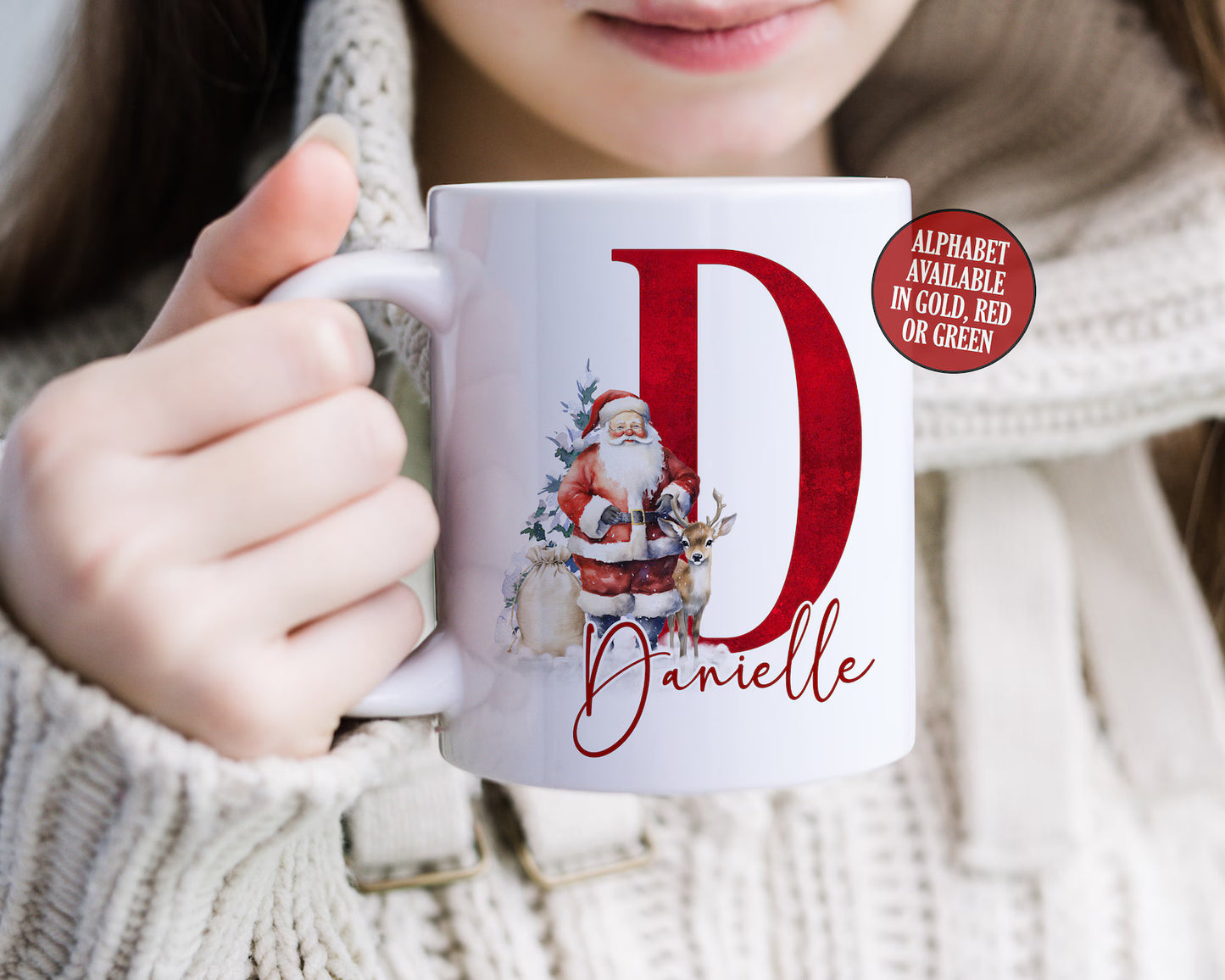 Santa Alphabet Mug