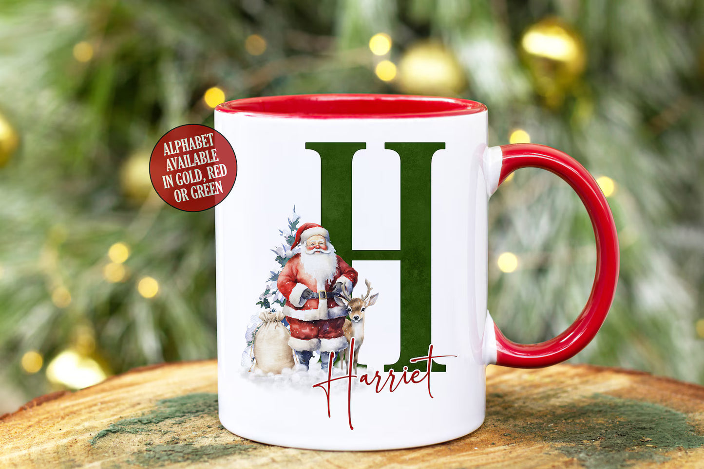 Santa Alphabet Mug