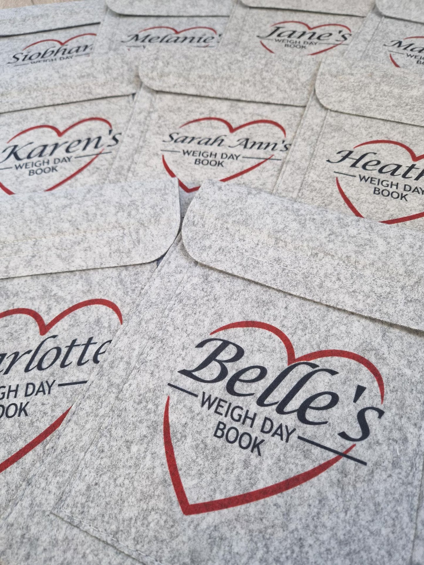 Weigh Day Folder - Red Heart Design