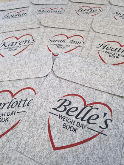 Weigh Day Folder - Red Heart Design