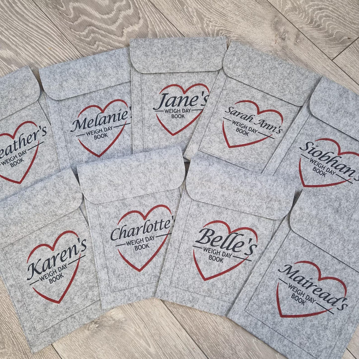 Weigh Day Folder - Red Heart Design