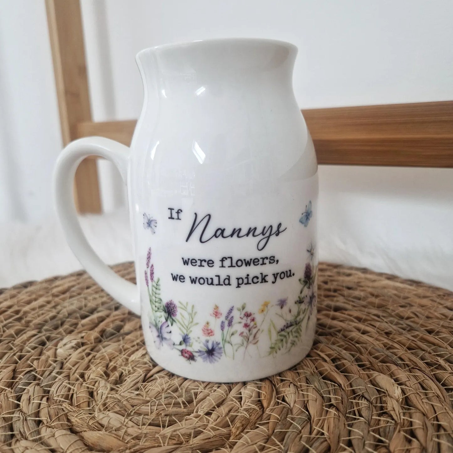 Personalised If ... Were Flowers I'd We'd Pick You - Small Flower Vase
