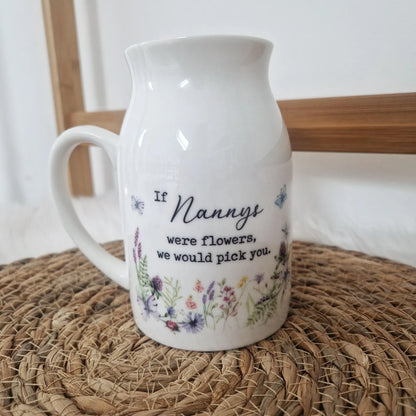Personalised If ... Were Flowers I'd We'd Pick You - Small Flower Vase