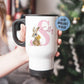 Vintage Bunny Initial Mug