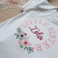 Little Sister Baby Vest - Flowers Design