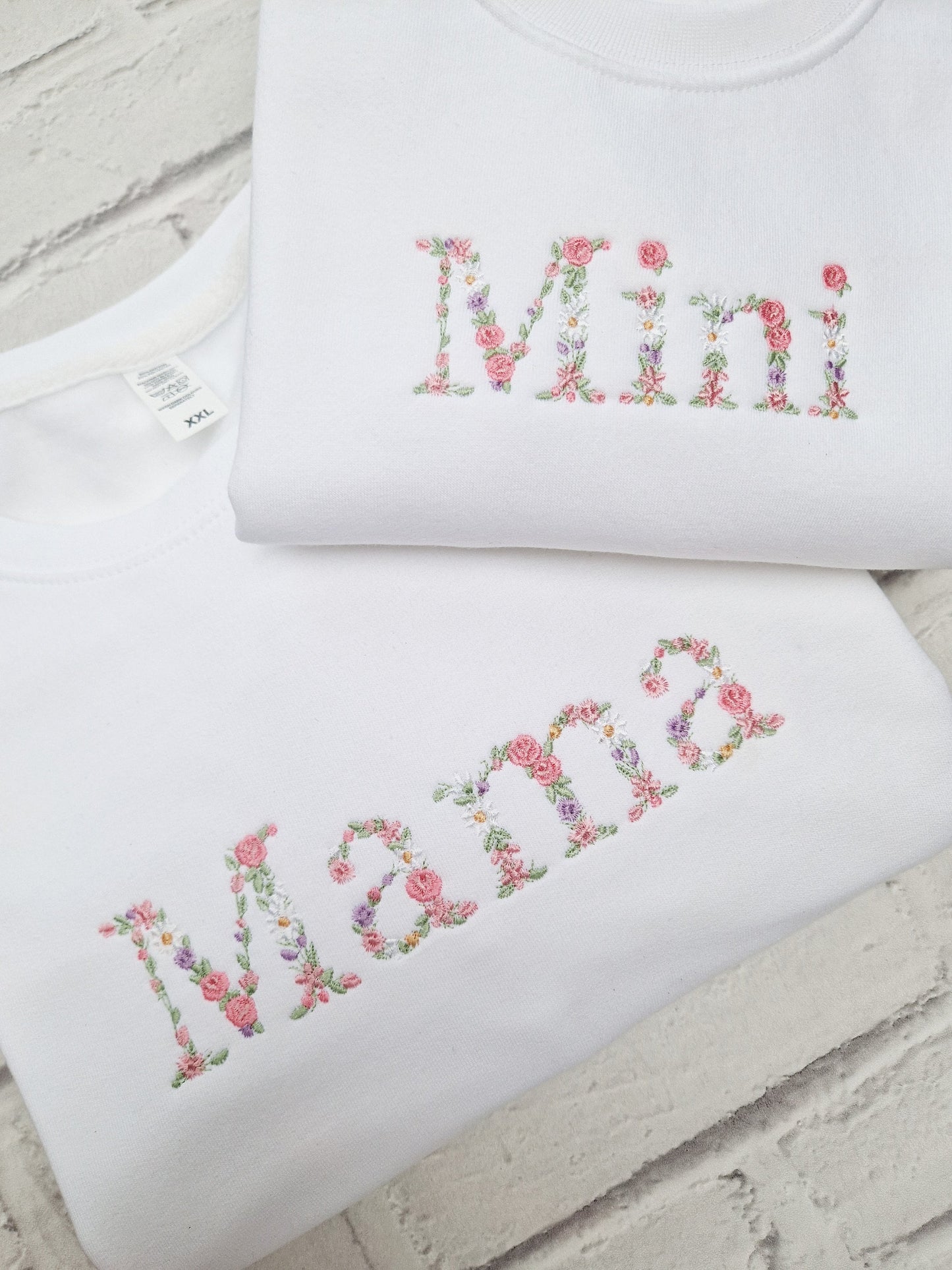 MAMA and MINI Embroidered Sweatshirts