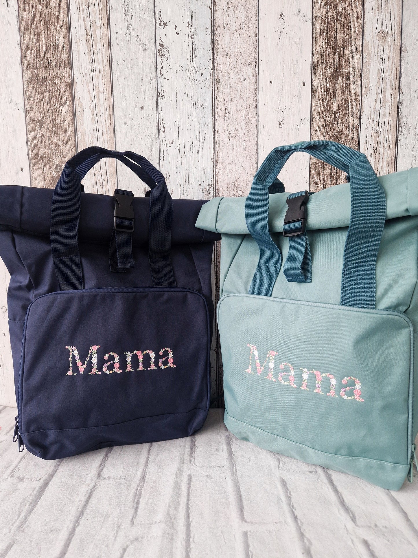 MAMA Backpack - Floral Letters