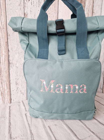 MAMA Backpack - Floral Letters