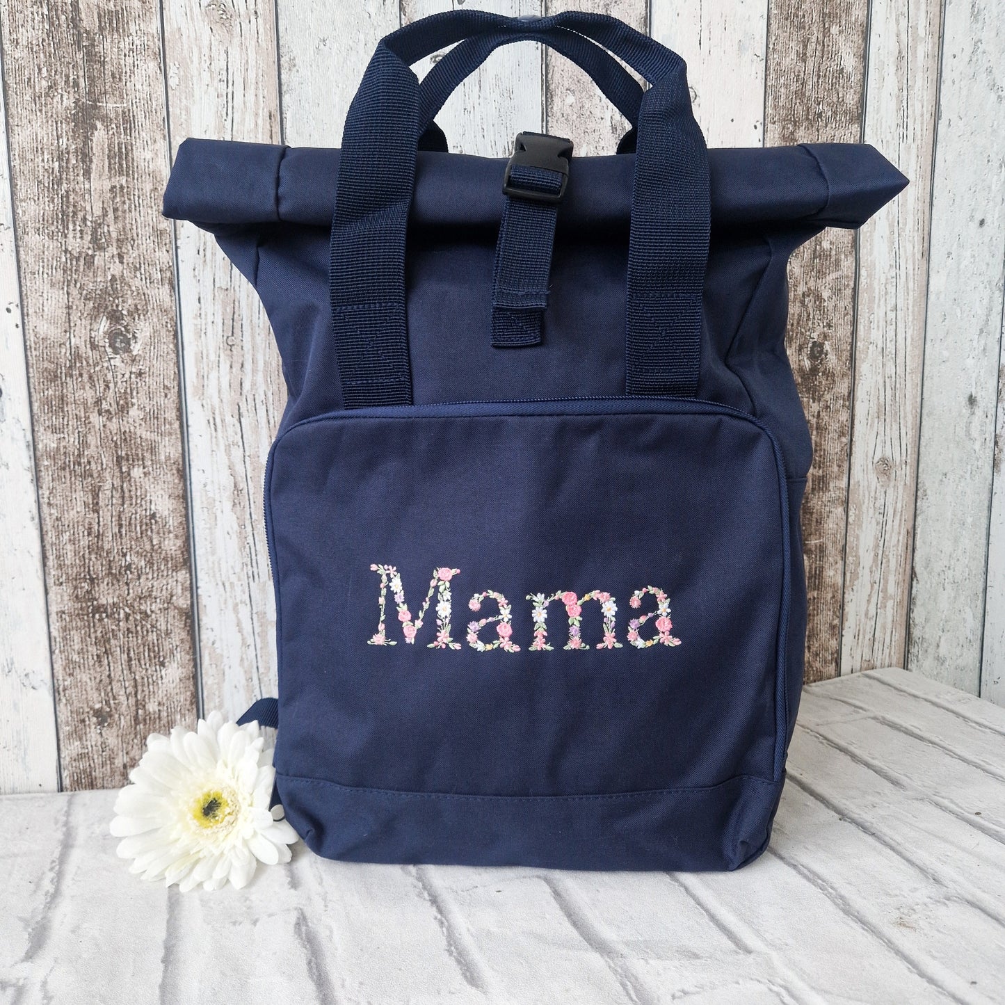 MAMA Backpack - Floral Letters