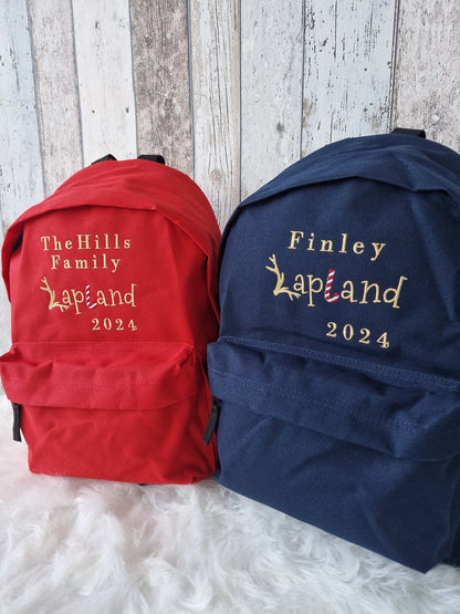 Personalised Lapland Backpack 2024