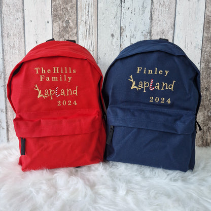 Personalised Lapland Backpack 2024