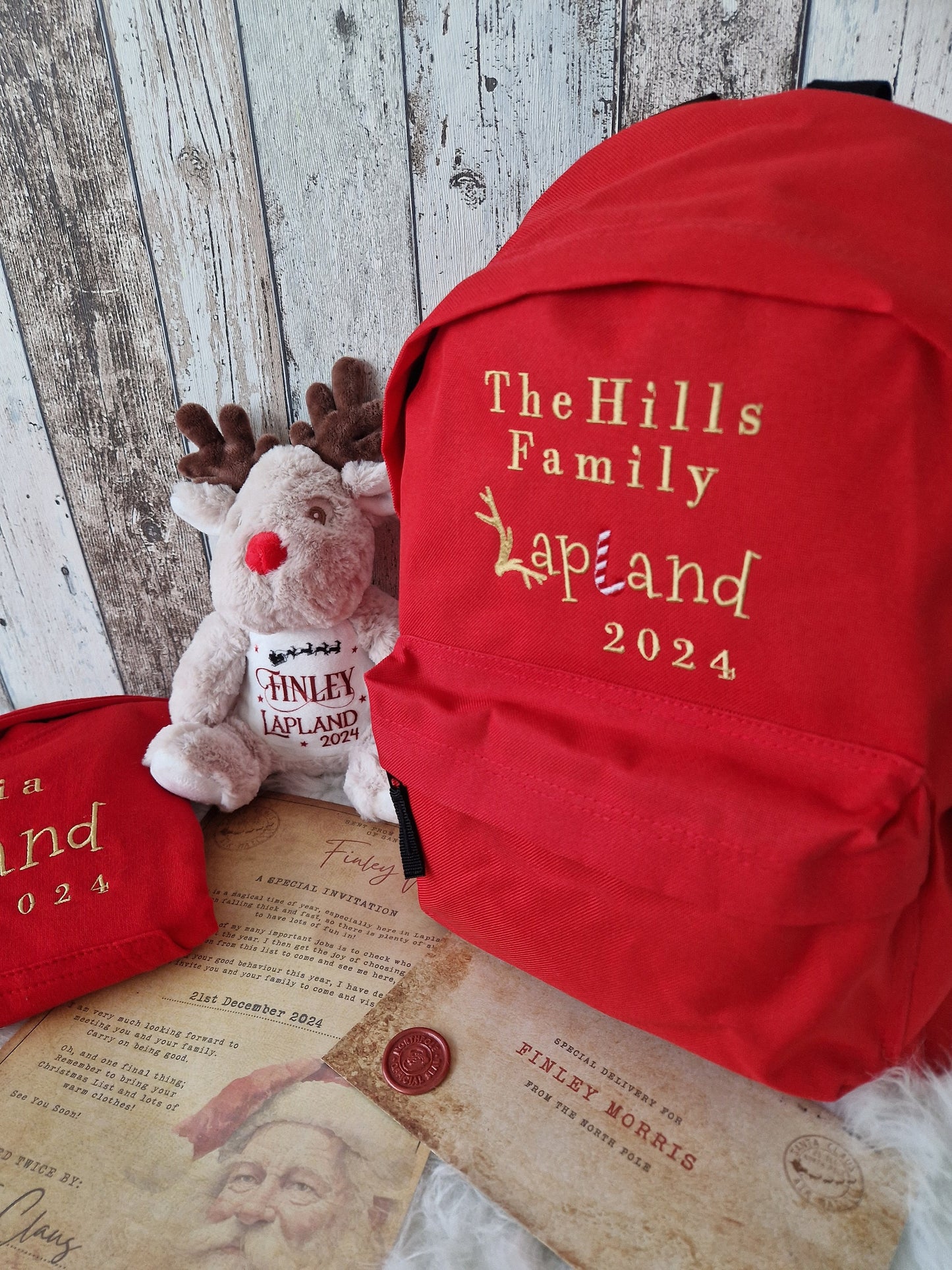 Lapland Reveal Bundle - Hoodie, Backpack, Soft Toy and Letter Invitation from Santa!