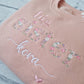 Big Sister Sweatshirt - Floral Letters