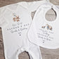 First Father's Day - Bib, Vest or Romper - Bear Design