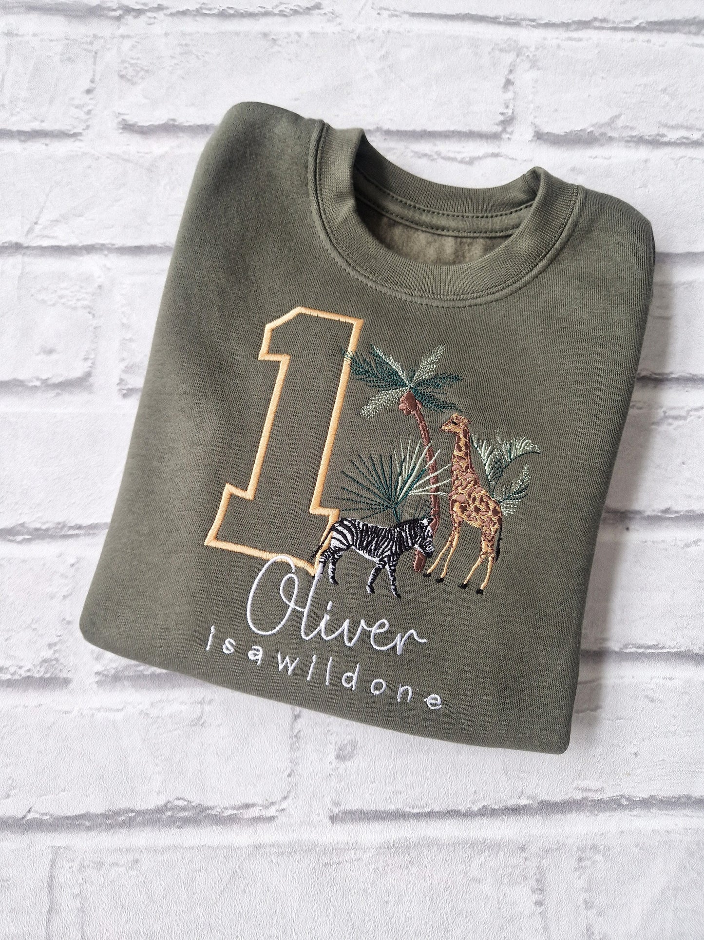 Personalised Safari Sweatshirt - Any Name and Age