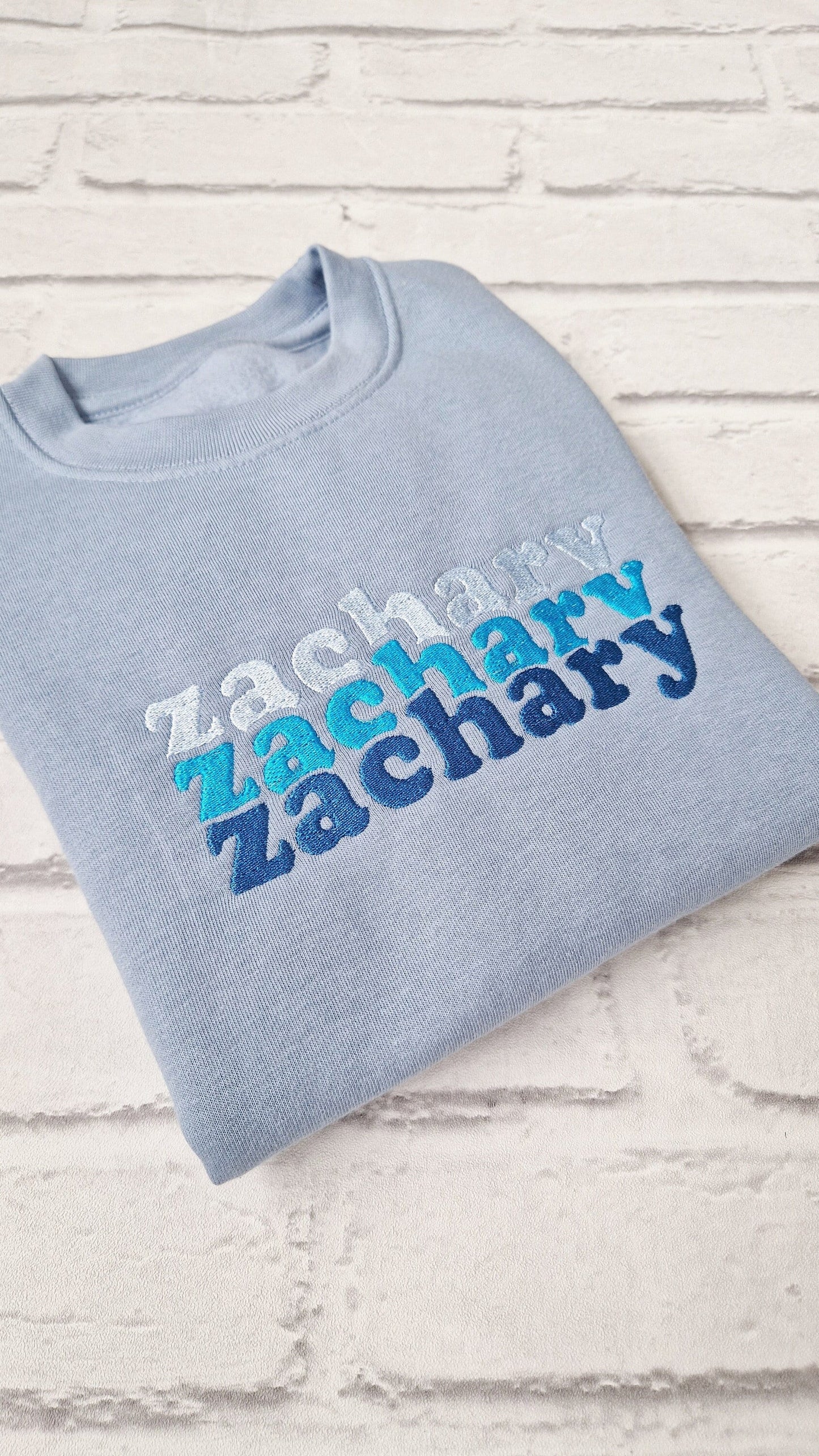 Stacked Name Sweatshirt - Any Name and Colour