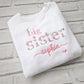 Big Sister Sweatshirt - Floral Letters