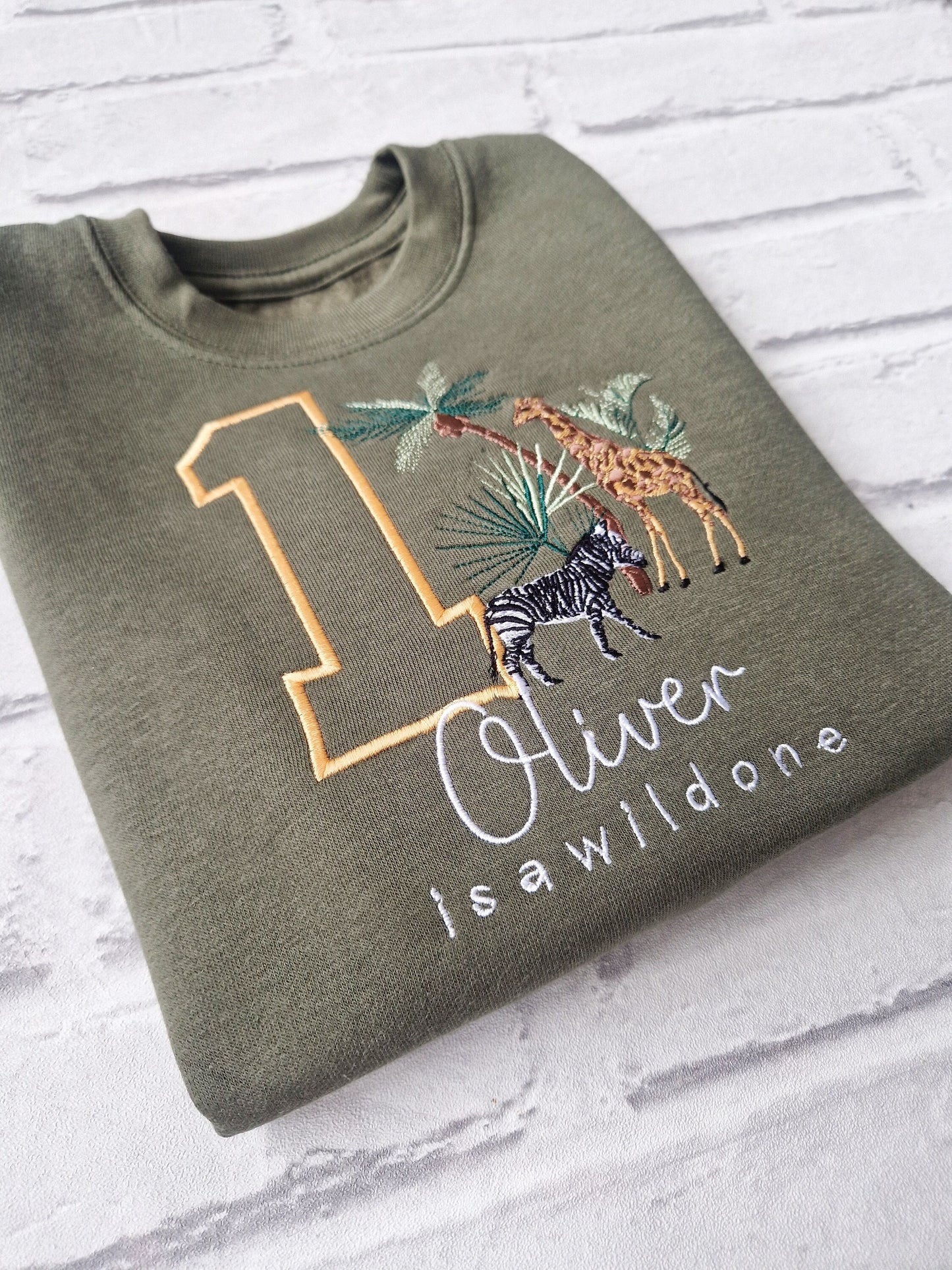 Personalised Safari Sweatshirt - Any Name and Age