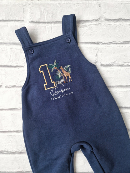 Personalised Safari Dungaree