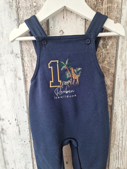 Personalised Safari Dungaree