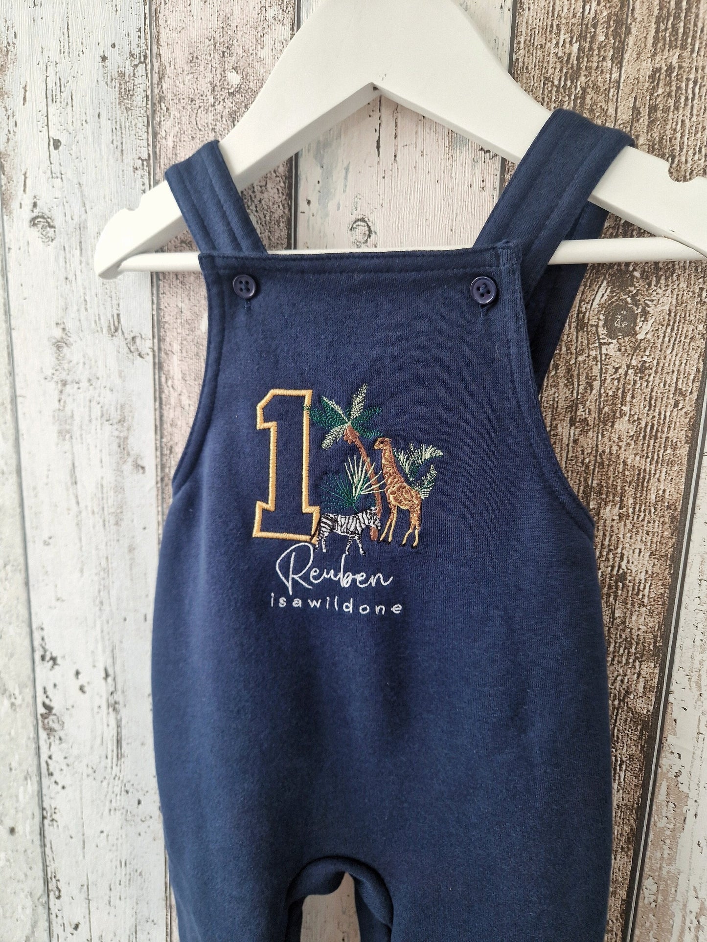 Personalised Safari Dungaree