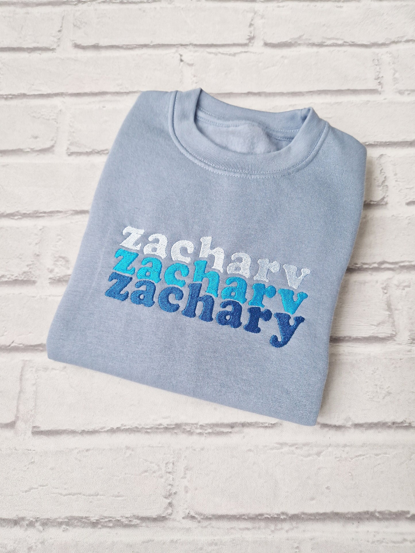 Stacked Name Sweatshirt - Any Name and Colour