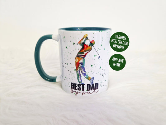 Personalised Golf Mug - Best Dad by Par