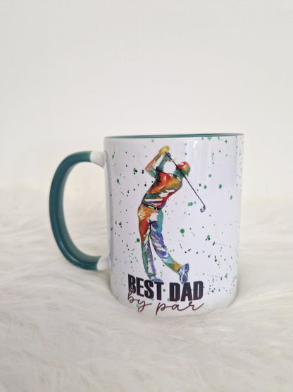 Personalised Golf Mug - Best Dad by Par