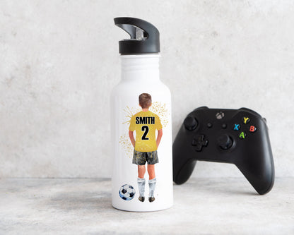 Personalised Football Character Bottle